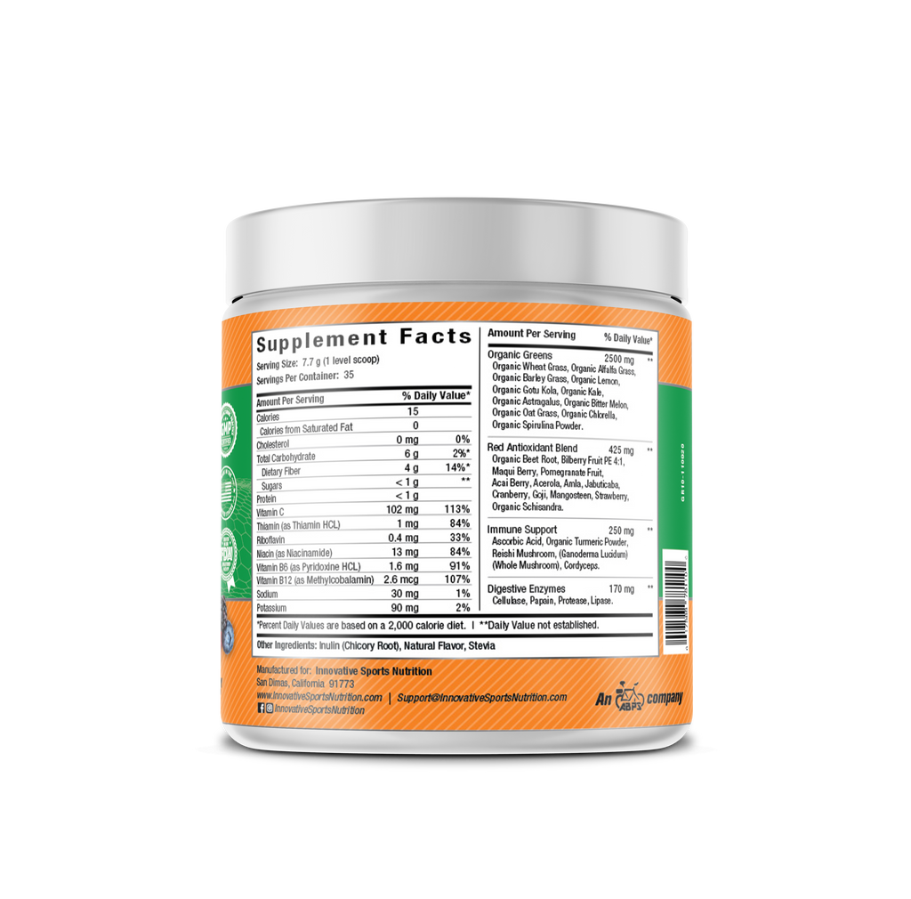 Workout Drinks Power Greens Innovative Sports Nutrition